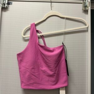 Abercrombie YPB workout top in pink. New with tags. Size medium. Padded chest.